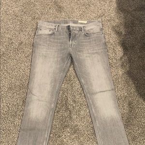 Slim Fit Light Gray Men's Jeans